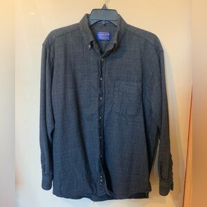 Vintage Pendleton Long Sleeve Button Up Shirt 100% Wool Large
